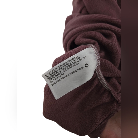 Isabel Maternity by Ingrid & Isabel Burgundy Cowl Neck Sweater Size XL - Picture 3 of 4